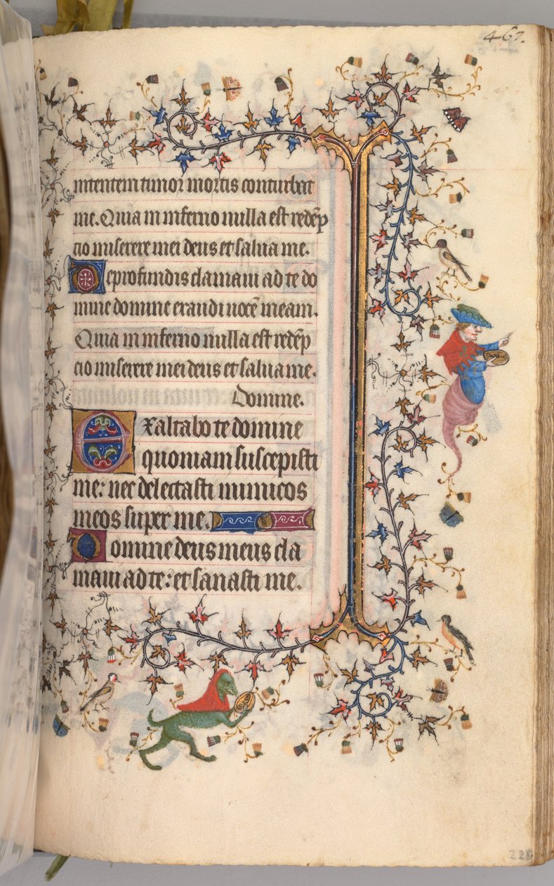 チャールズザノーブル、ナヴァール王1361-1425の時間：fol。 228r、テキスト、c。 1405年。 作： ブリュッセルイニシャルおよびアソシエイツのマスター