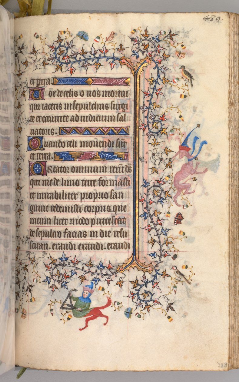 チャールズザノーブル、ナヴァール王1361-1425の時間：fol。 239r、テキスト、c。 1405年。 作： ブリュッセルイニシャルおよびアソシエイツのマスター