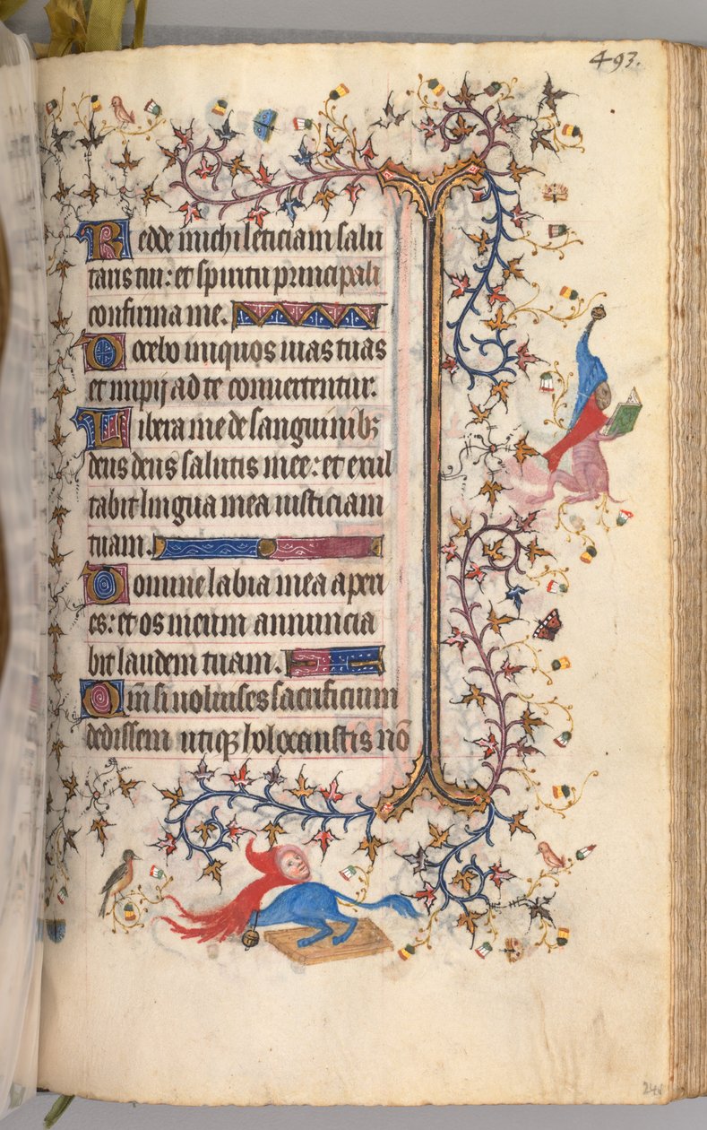 チャールズザノーブル、ナヴァール王1361-1425の時間：fol。 241r、テキスト、c。 1405年。 作： ブリュッセルイニシャルおよびアソシエイツのマスター