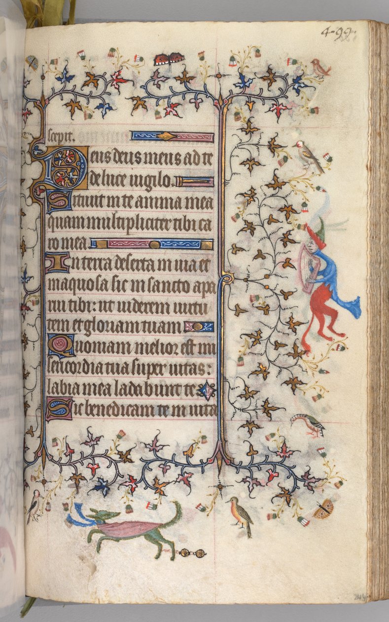 チャールズザノーブル、ナヴァール王1361-1425の時間：fol。 244r、テキスト、c。 1405年。 作： ブリュッセルイニシャルおよびアソシエイツのマスター