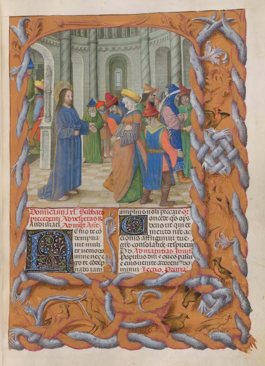 Temporale (1st portion: from First Sunday of Advent to Holy Saturday). Christ and the woman taken in adultery (Fourth Sunday of Lent).   1464168   ja       japanese Successfully Translated  Original: Lady Marmalade, c.2022 (Digital Art) Translat: Lady Marm 作： ドレスデン祈祷書のマスター