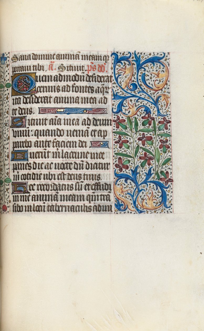 ルーアンの時間使用法：fol。 129r、c。 1470。 作： ジュネーヴ・ラティーニのマスター