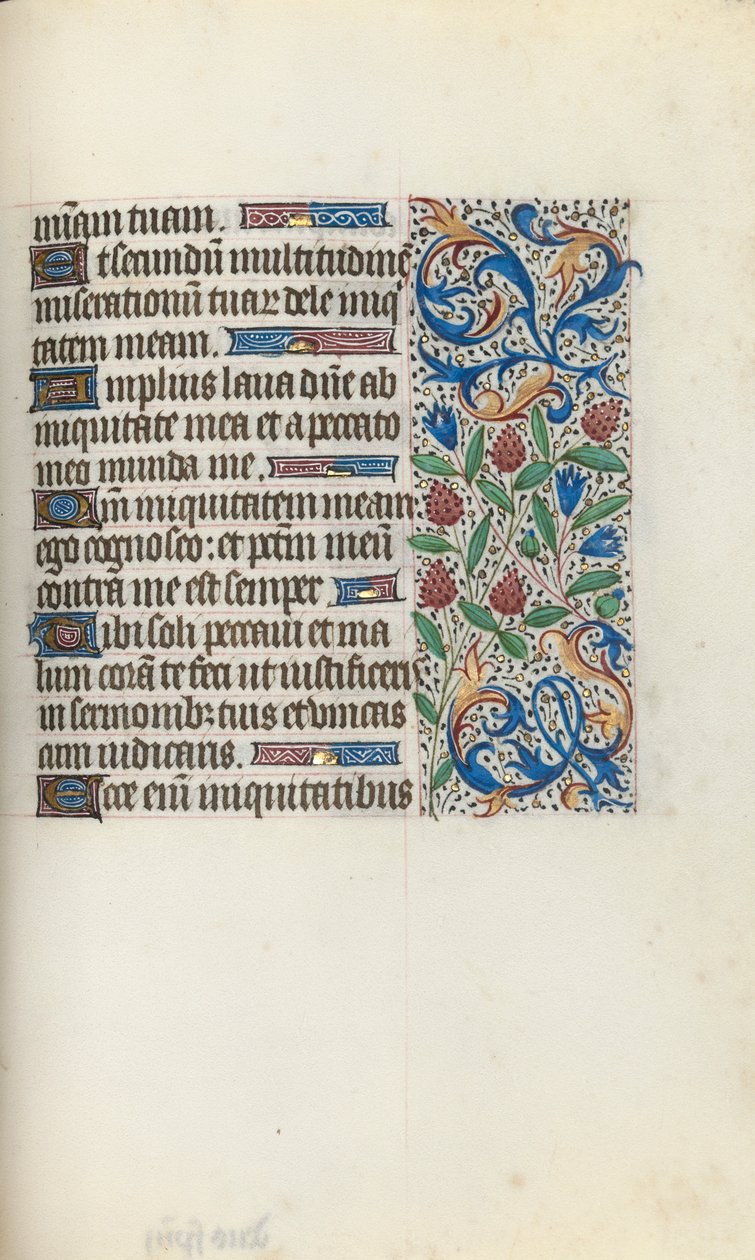 ルーアンの時間使用法：fol。 134r、c。 1470。 作： ジュネーヴ・ラティーニのマスター