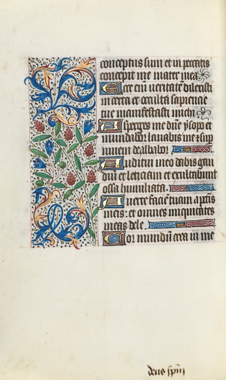 ルーアンの時間使用法：fol。 134v、c。 1470。 作： ジュネーヴ・ラティーニのマスター