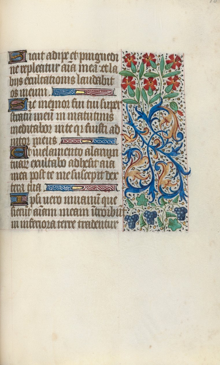 ルーアンの時間使用法：fol。 138r、c。 1470。 作： ジュネーヴ・ラティーニのマスター