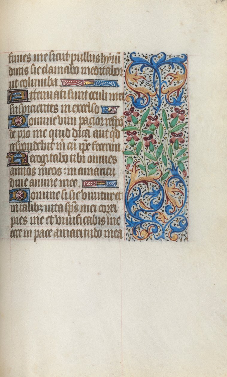 時間の本 Rouen の使用: fol. 140r、c。 1470年。 作： ジュネーヴ・ラティーニのマスター
