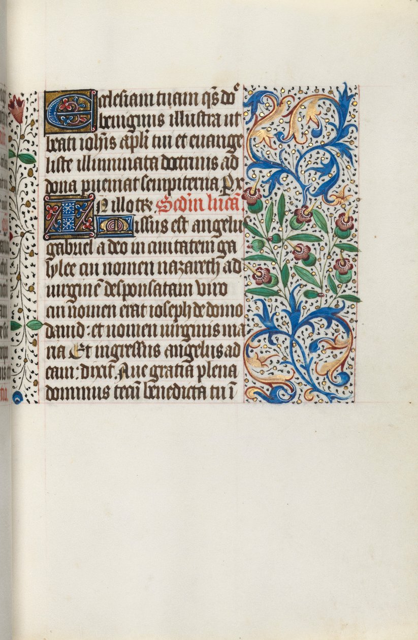時間の本 Rouen の使用: fol. 141r、c。 1470年。 作： ジュネーヴ・ラティーニのマスター