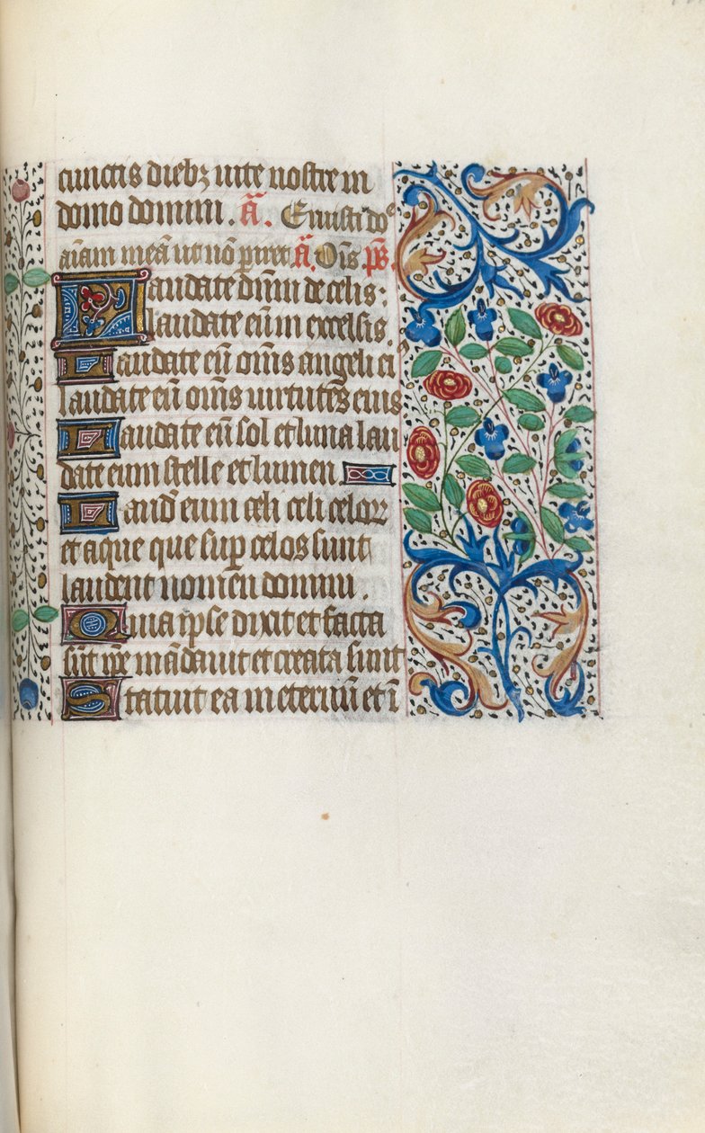 ルーアンの時間使用法：fol。 141r、c。 1470。 作： ジュネーヴ・ラティーニのマスター