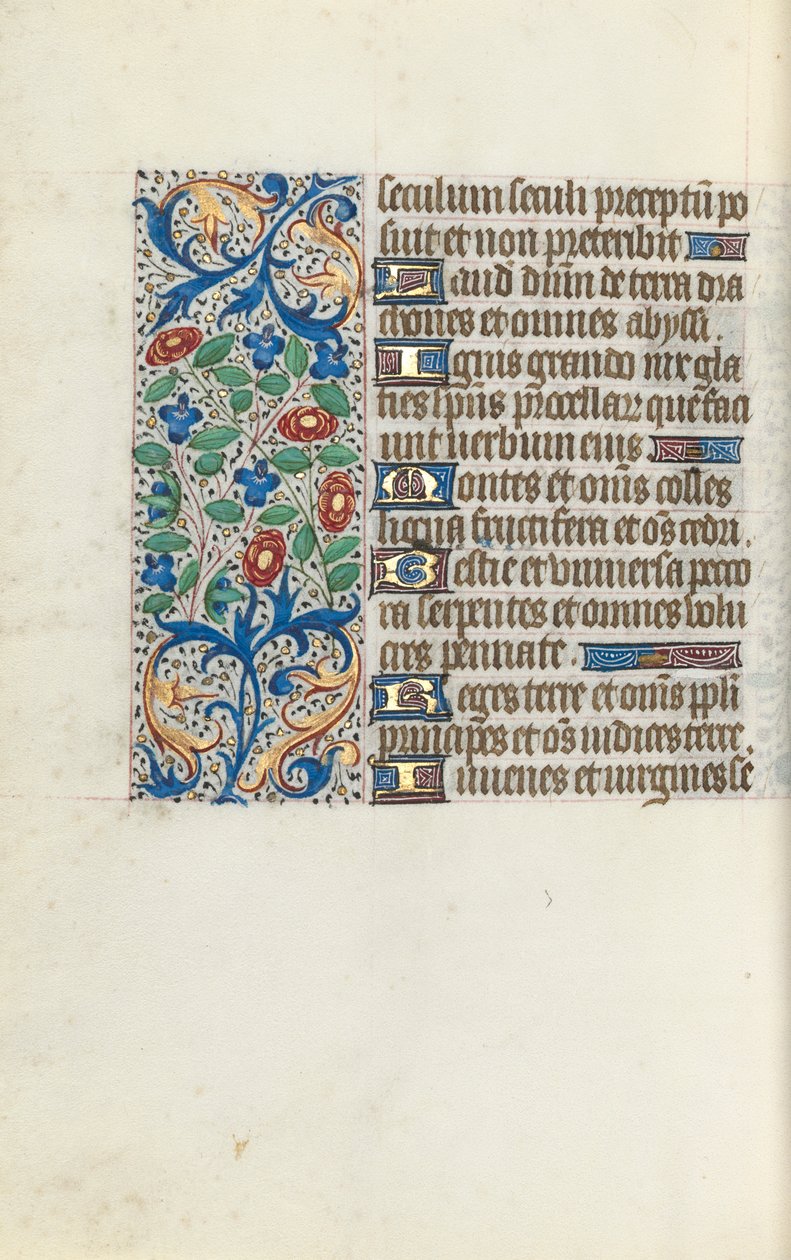ルーアンの時間使用法：fol。 141v、c。 1470。 作： ジュネーヴ・ラティーニのマスター