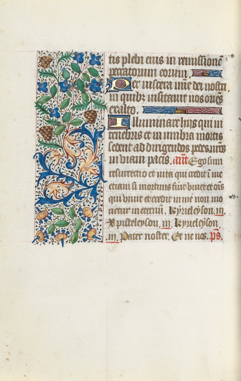 ルーアンの時間使用法：fol。 144v、c。 1470。 作： ジュネーヴ・ラティーニのマスター