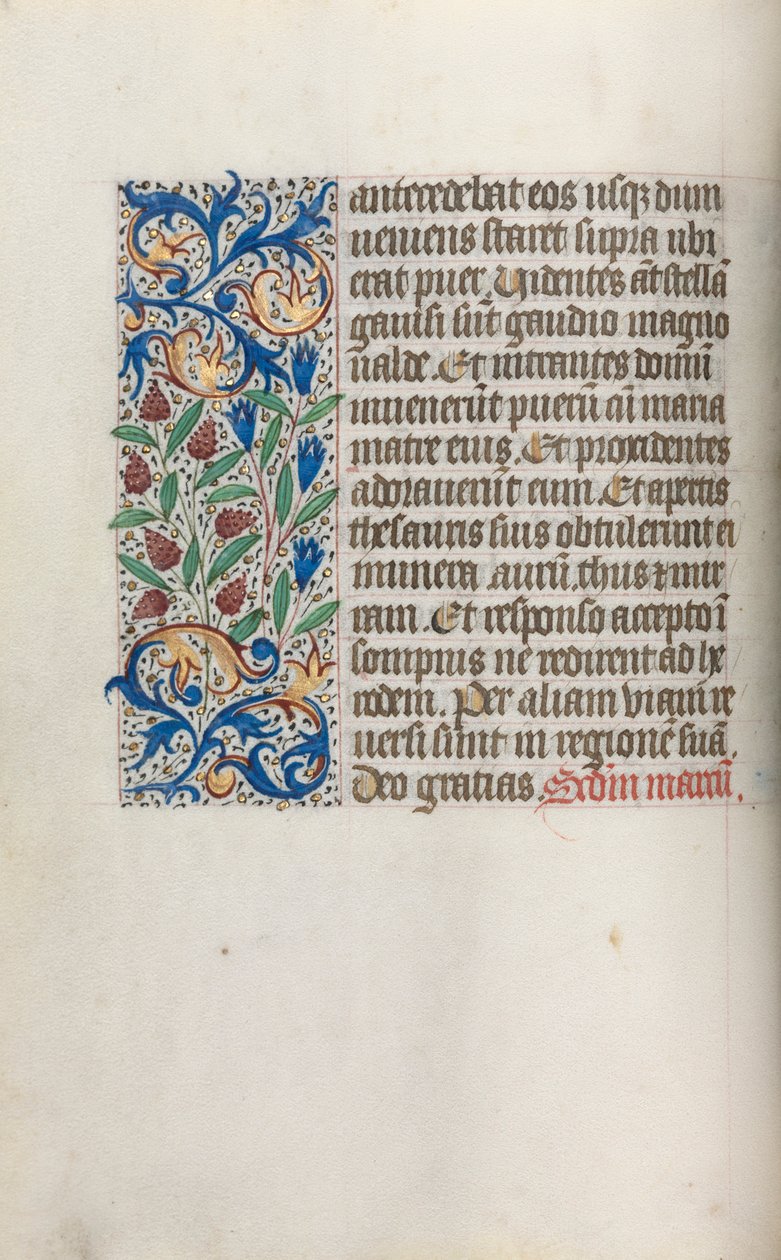 ルーアンの時間使用法：fol。 17v、c。 1470。 作： ジュネーヴ・ラティーニのマスター