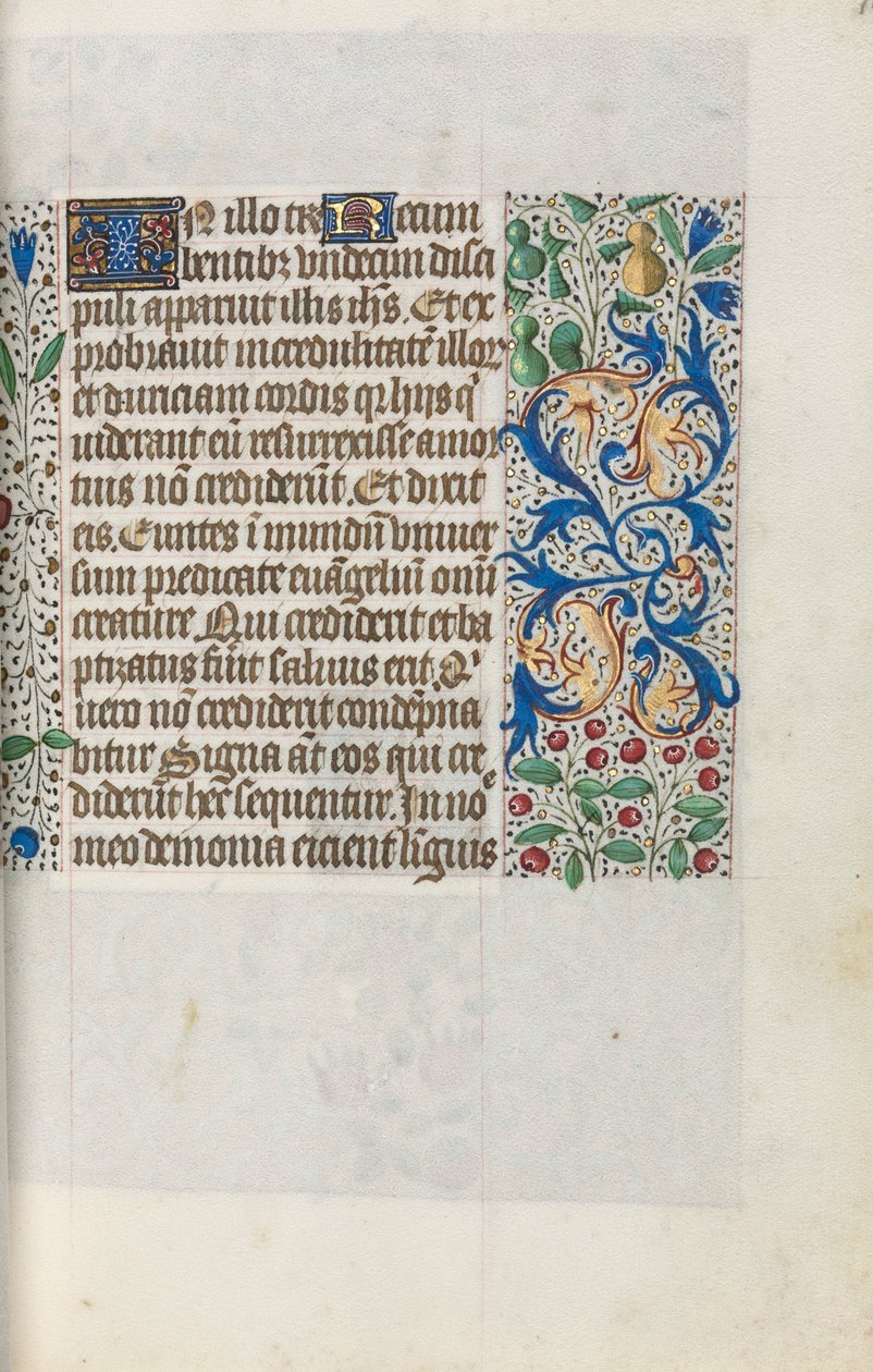 ルーアンの時間使用法：fol。 18r、c。 1470。 作： ジュネーヴ・ラティーニのマスター