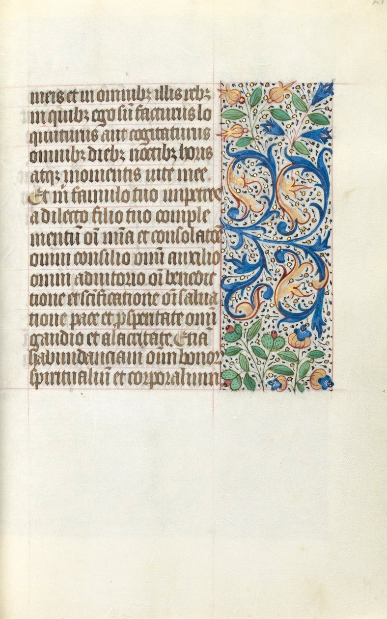 ルーアンの時間使用法：fol。 21r、c。 1470。 作： ジュネーヴ・ラティーニのマスター
