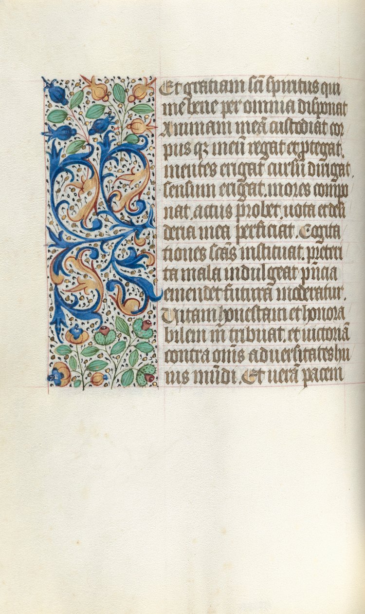ルーアンの時間使用法：fol。 21v、c。 1470。 作： ジュネーヴ・ラティーニのマスター