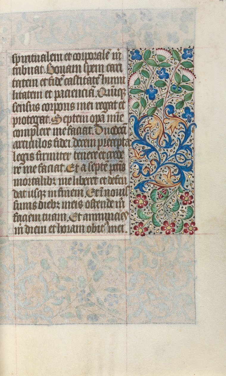 ルーアンの時間使用法：fol。 22r、c。 1470。 作： ジュネーヴ・ラティーニのマスター