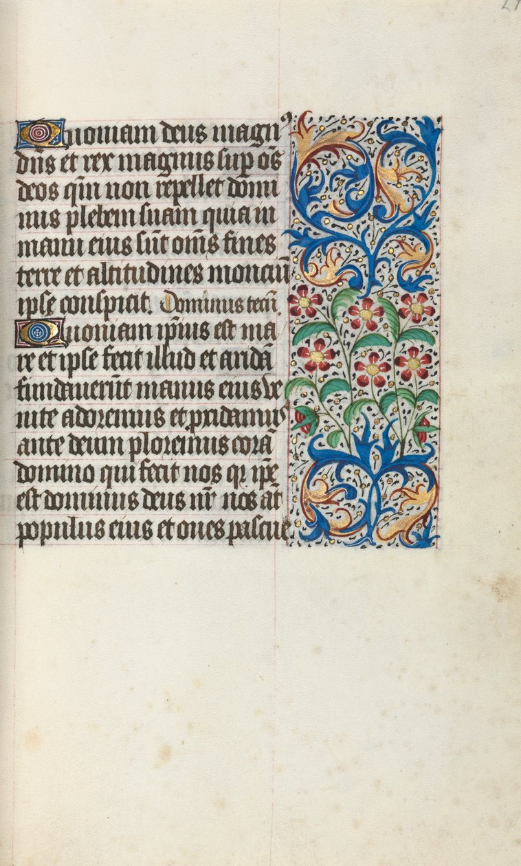 ルーアンの時間使用法：fol。 29r、c。 1470。 作： ジュネーヴ・ラティーニのマスター