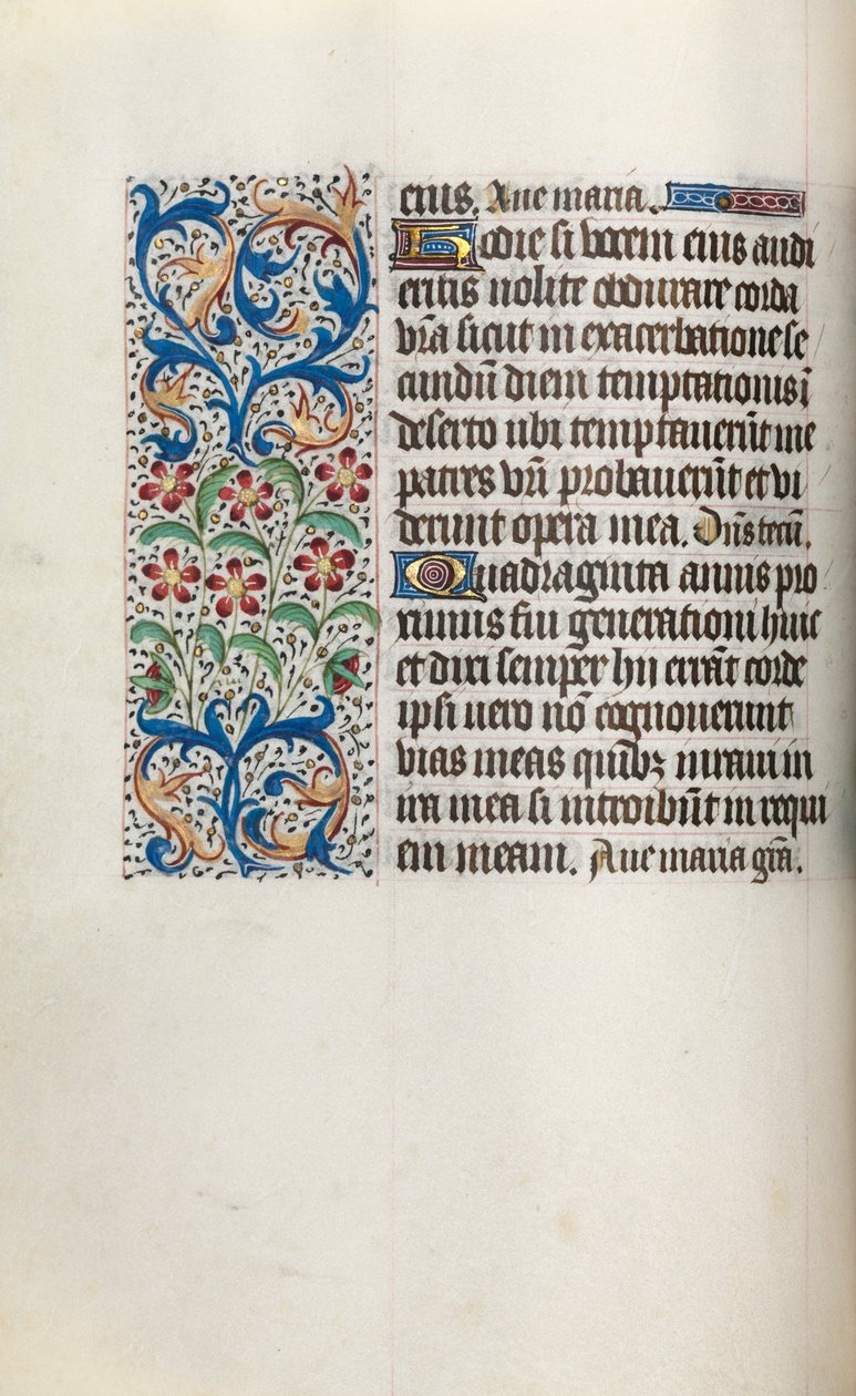 ルーアンの時間使用法：fol。 29v、c。 1470。 作： ジュネーヴ・ラティーニのマスター