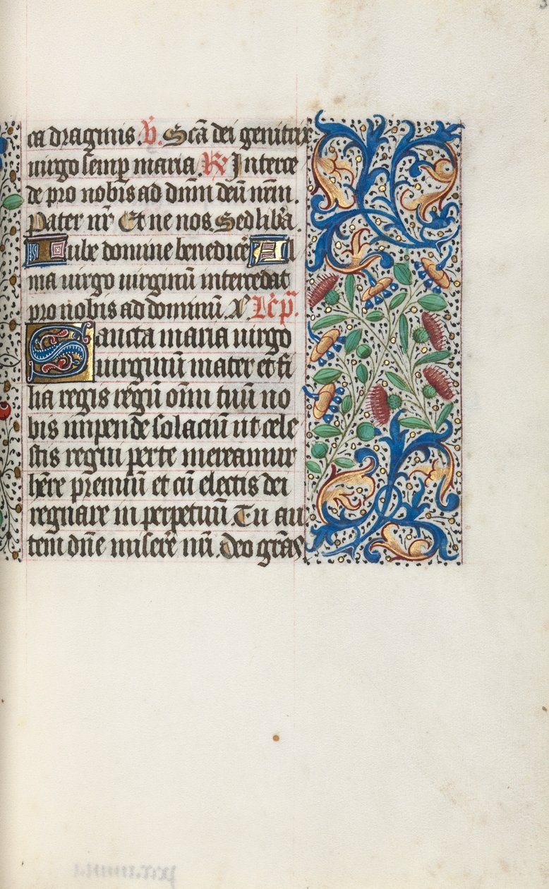 ルーアンの時間使用法：fol。 35r、c。 1470。 作： ジュネーヴ・ラティーニのマスター