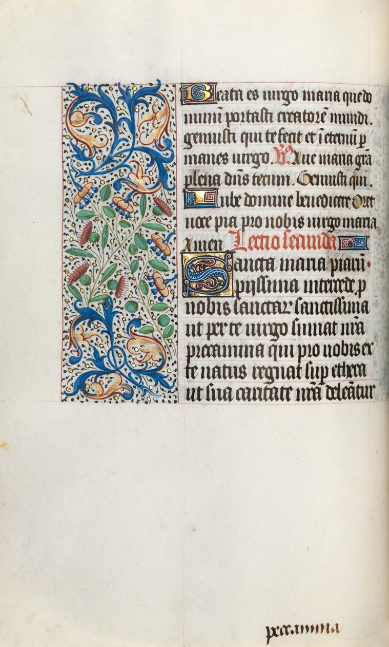 ルーアンの時間使用法：fol。 35v、c。 1470。 作： ジュネーヴ・ラティーニのマスター