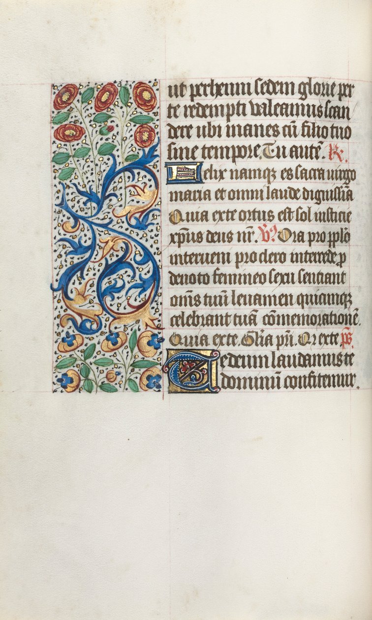 ルーアンの時間使用法：fol。 36v、c。 1470。 作： ジュネーヴ・ラティーニのマスター