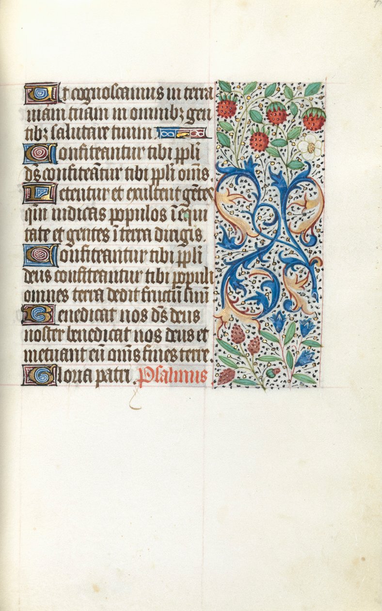 ルーアンの時間使用法：fol。 42r、c。 1470。 作： ジュネーヴ・ラティーニのマスター