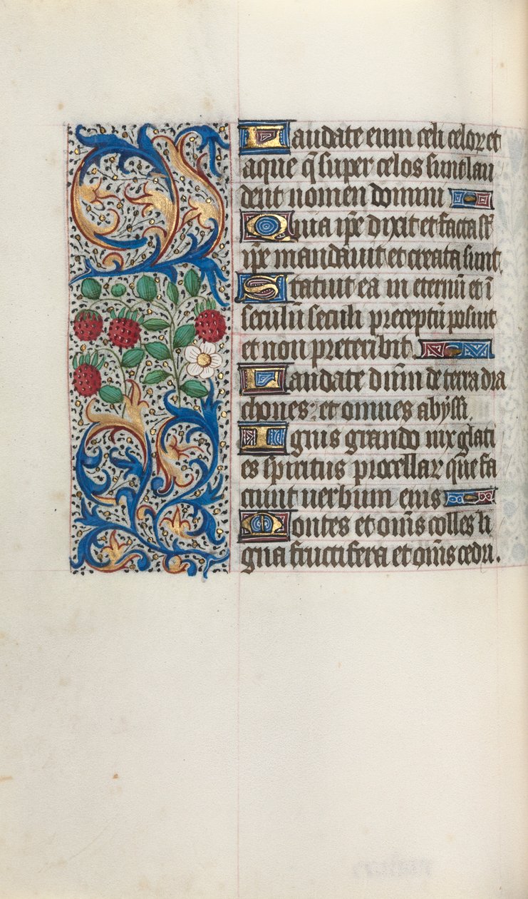 ルーアンの時間使用法：fol。 44v、c。 1470。 作： ジュネーヴ・ラティーニのマスター