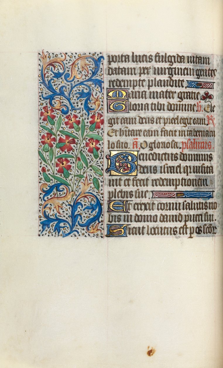 ルーアンの時間使用法：fol。 47v、c。 1470。 作： ジュネーヴ・ラティーニのマスター