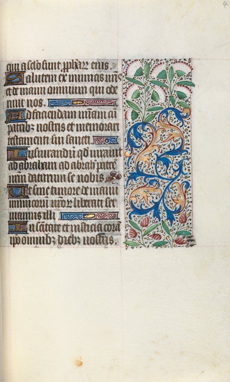 ルーアンの時間使用法：fol。 48r、c。 1470。 作： ジュネーヴ・ラティーニのマスター