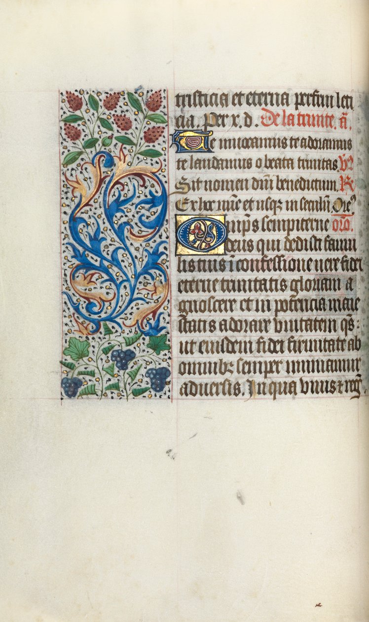 ルーアンの時間使用法：fol。 49v、c。 1470。 作： ジュネーヴ・ラティーニのマスター