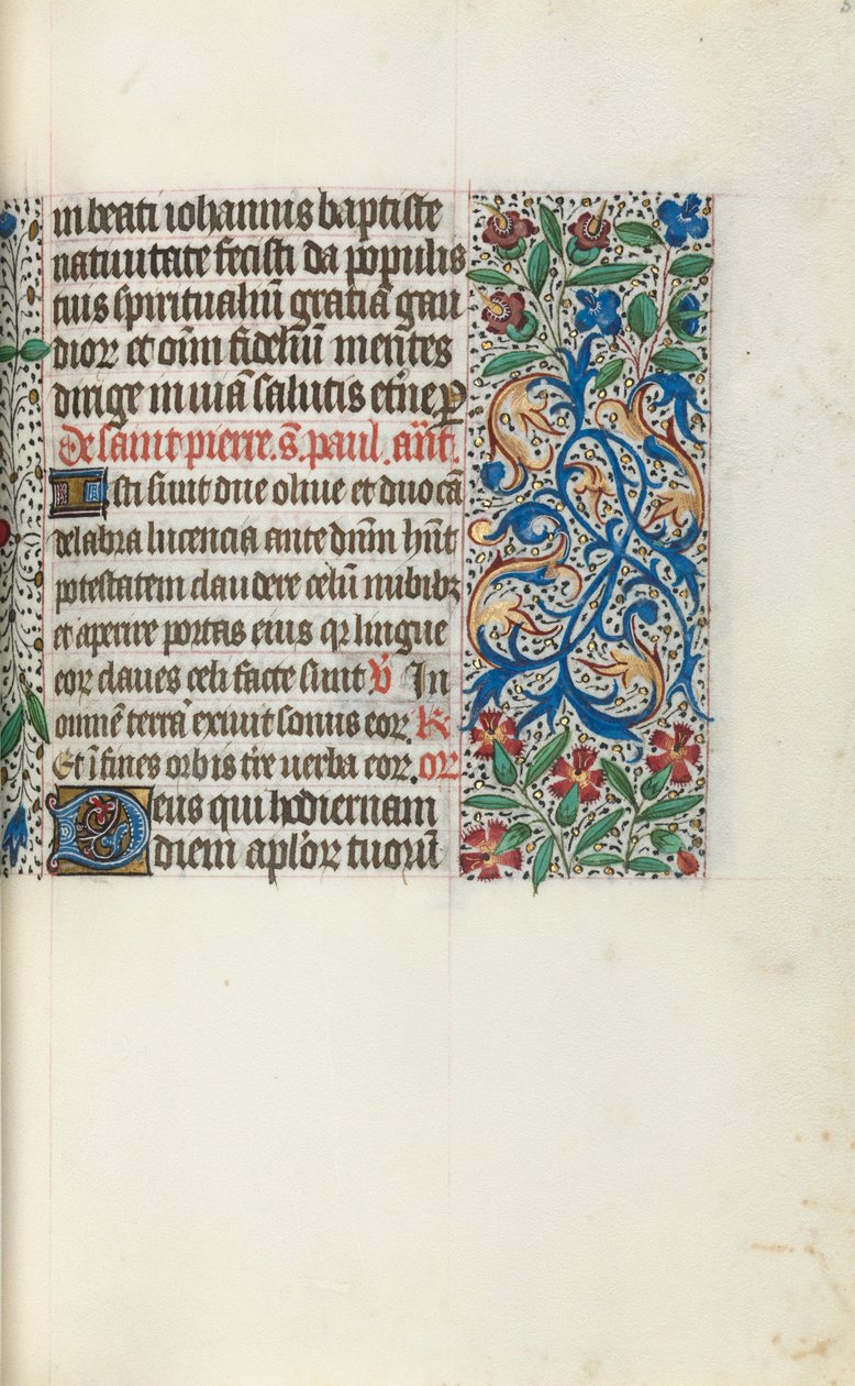 ルーアンの時間使用法：fol。 51r、c。 1470。 作： ジュネーヴ・ラティーニのマスター