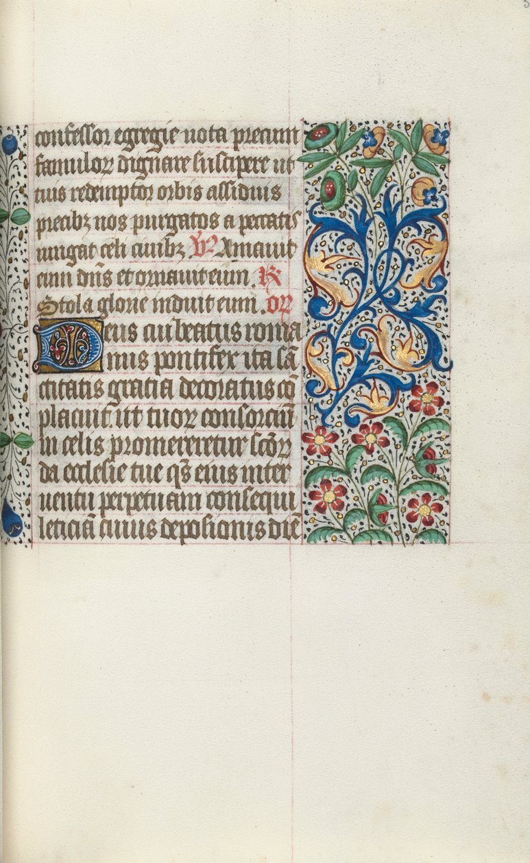 ルーアンの時間使用法：fol。 53r、c。 1470。 作： ジュネーヴ・ラティーニのマスター