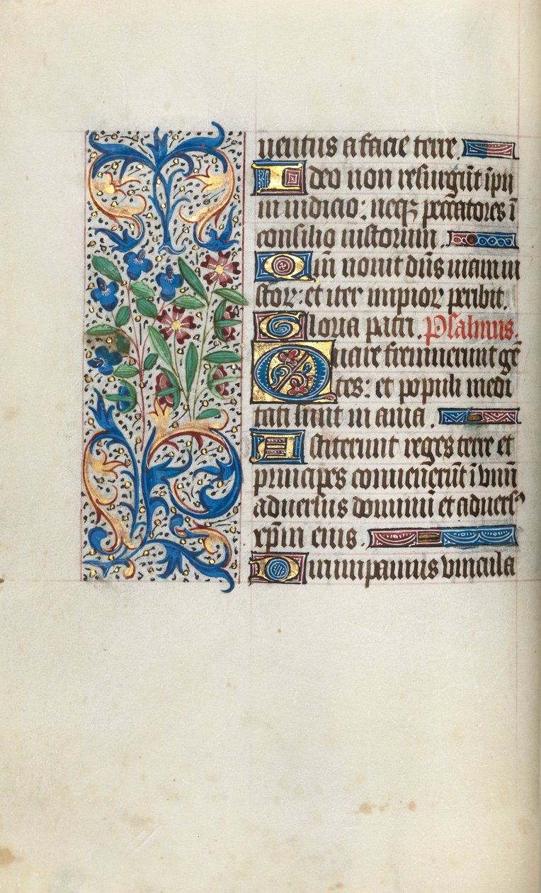ルーアンの時間使用法：fol。 57v、c。 1470。 作： ジュネーヴ・ラティーニのマスター