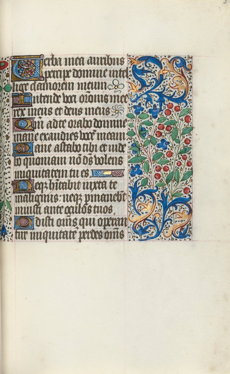 ルーアンの時間使用法：fol。 59r、c。 1470。 作： ジュネーヴ・ラティーニのマスター