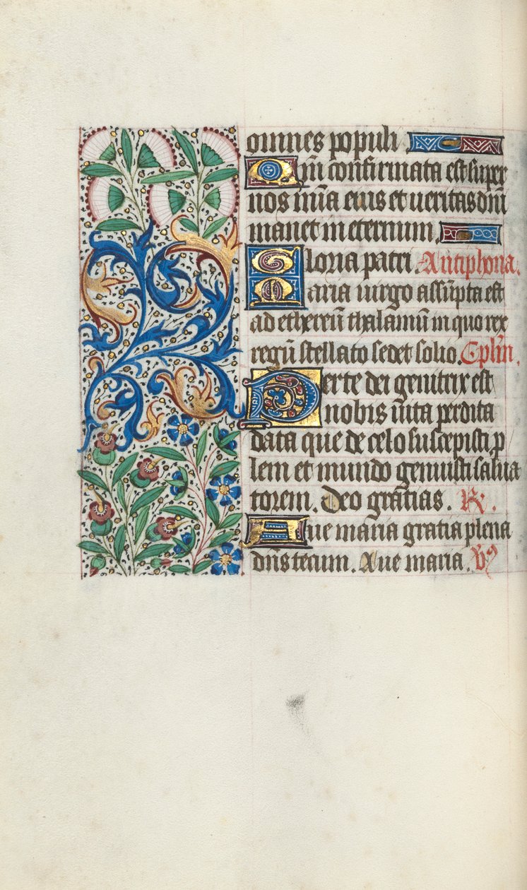 ルーアンの時間使用法：fol。 60v、c。 1470。 作： ジュネーヴ・ラティーニのマスター
