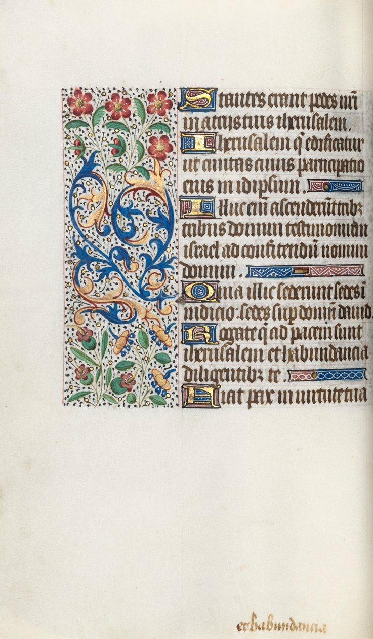 ルーアンの時間使用法：fol。 62v、c。 1470。 作： ジュネーヴ・ラティーニのマスター