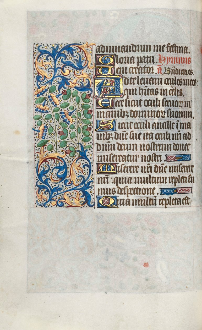 ルーアンの時間使用法：fol。 64v、c。 1470。 作： ジュネーヴ・ラティーニのマスター