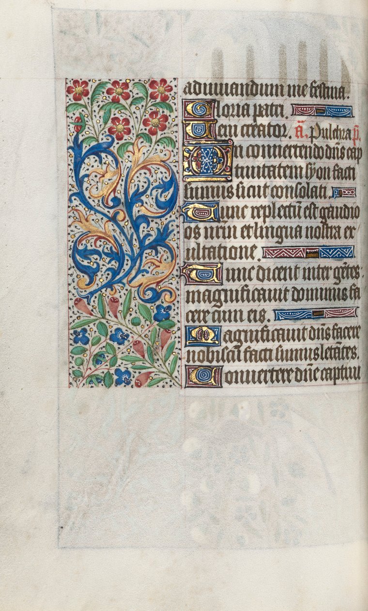 ルーアンの時間使用法：fol。 67v、c。 1470。 作： ジュネーヴ・ラティーニのマスター