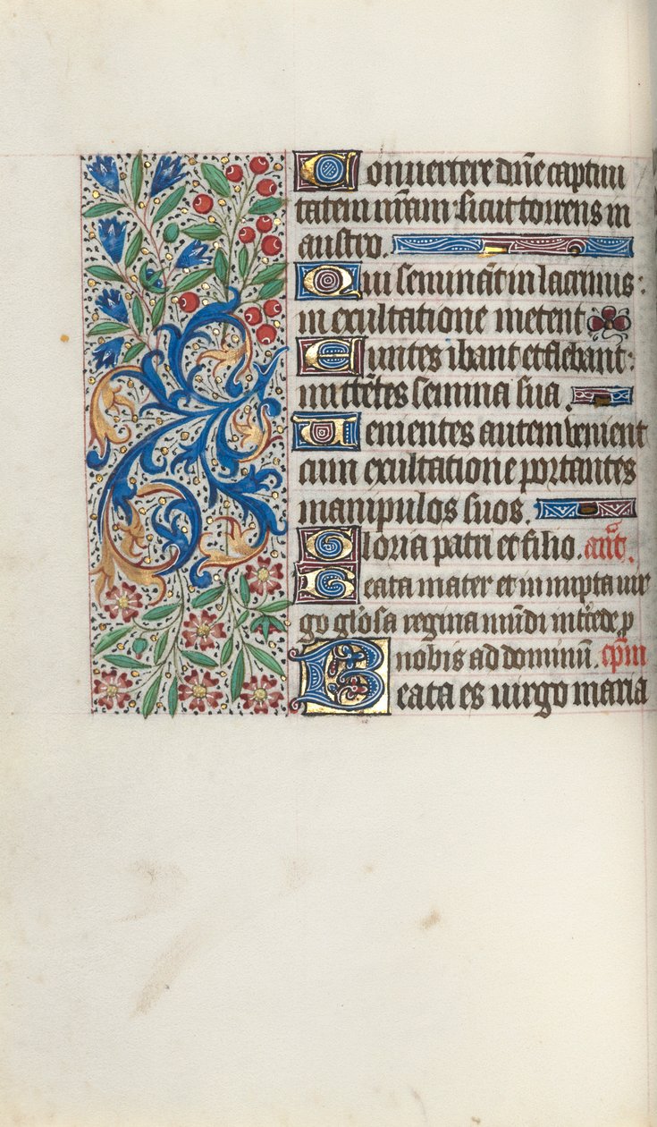 ルーアンの時間使用法：fol。 72v、c。 1470。 作： ジュネーヴ・ラティーニのマスター