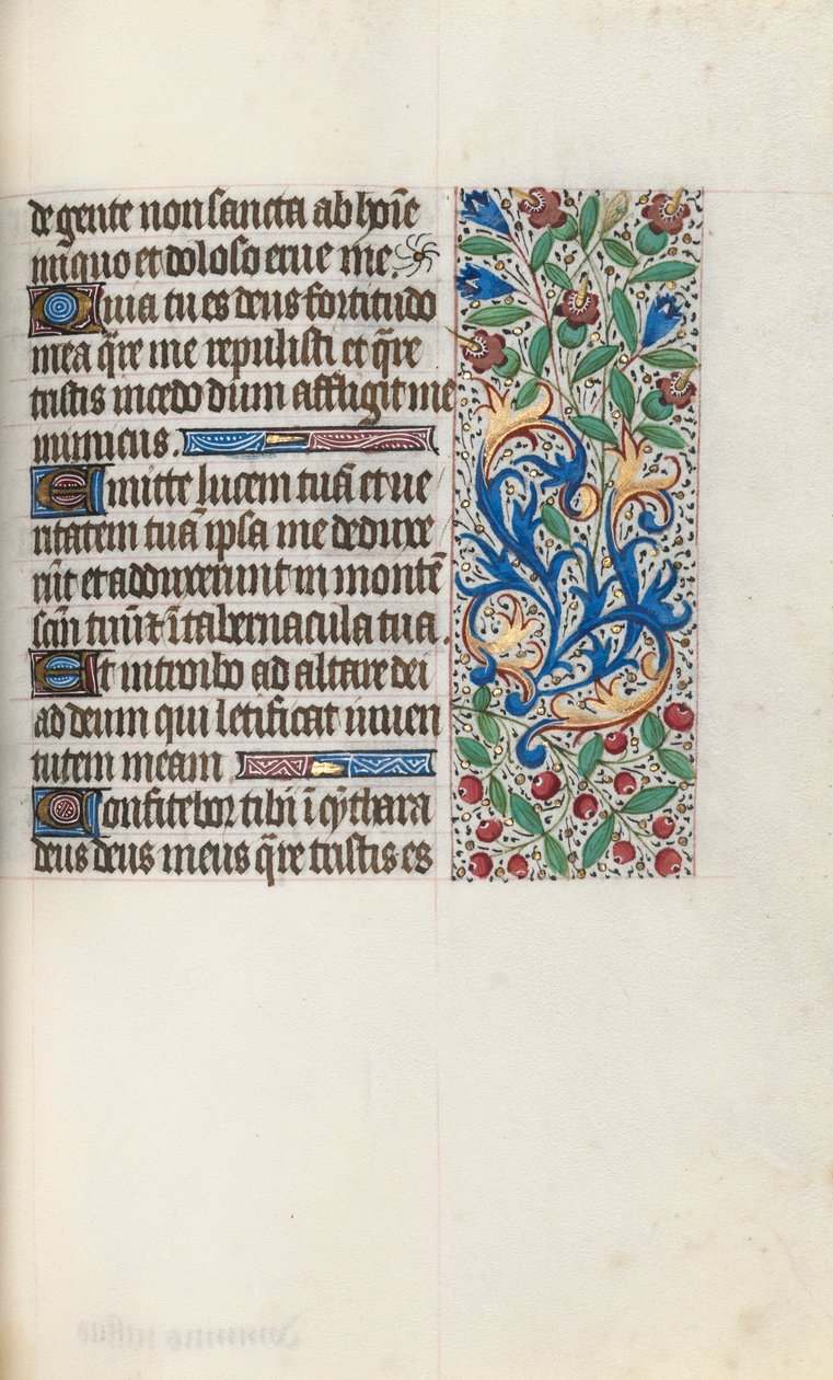 ルーアンの時間使用法：fol。 76r、c。 1470。 作： ジュネーヴ・ラティーニのマスター
