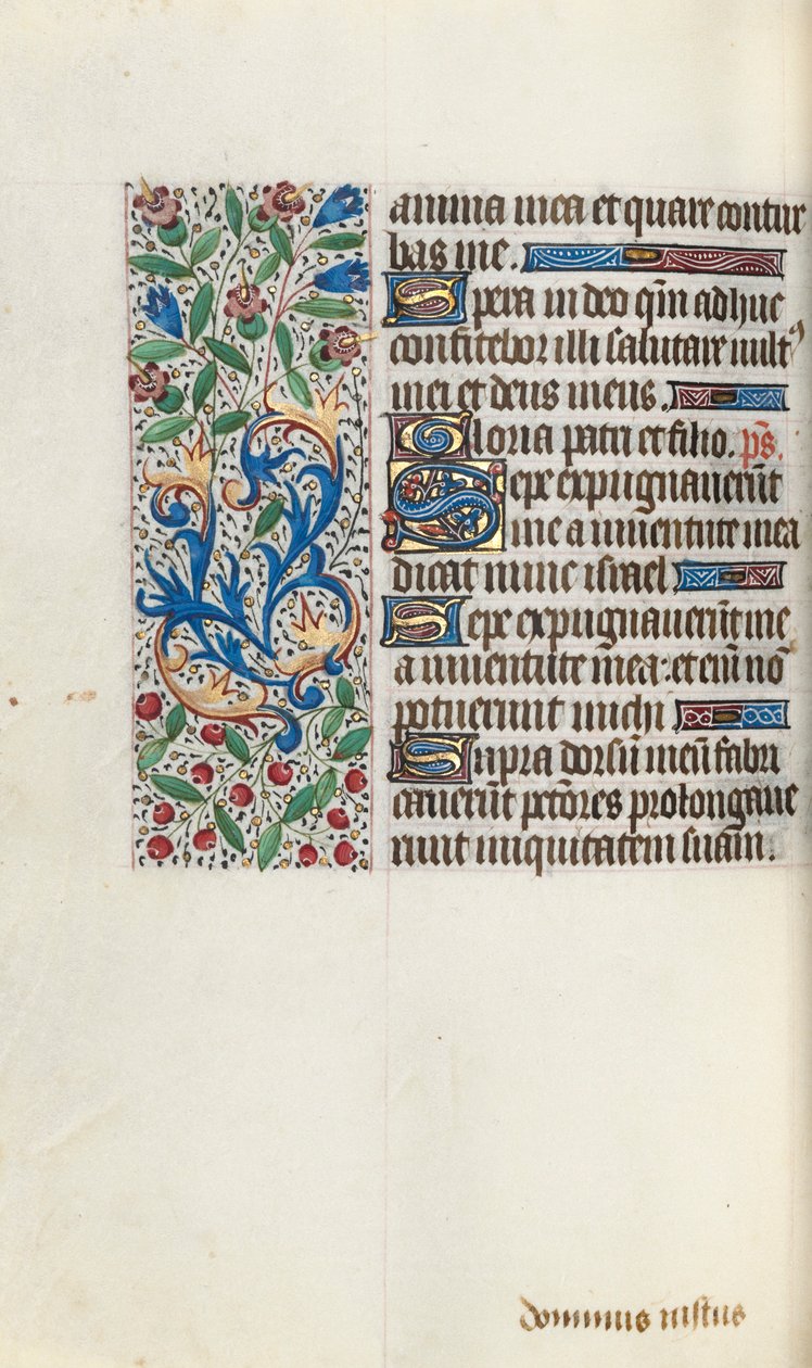 ルーアンの時間使用法：fol。 76v、c。 1470。 作： ジュネーヴ・ラティーニのマスター