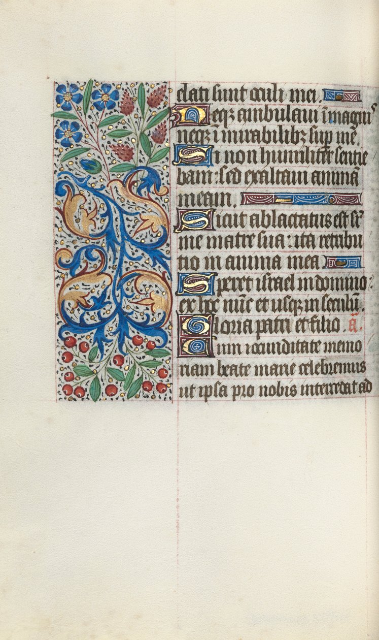 ルーアンの時間使用法：fol。 77v、c。 1470。 作： ジュネーヴ・ラティーニのマスター