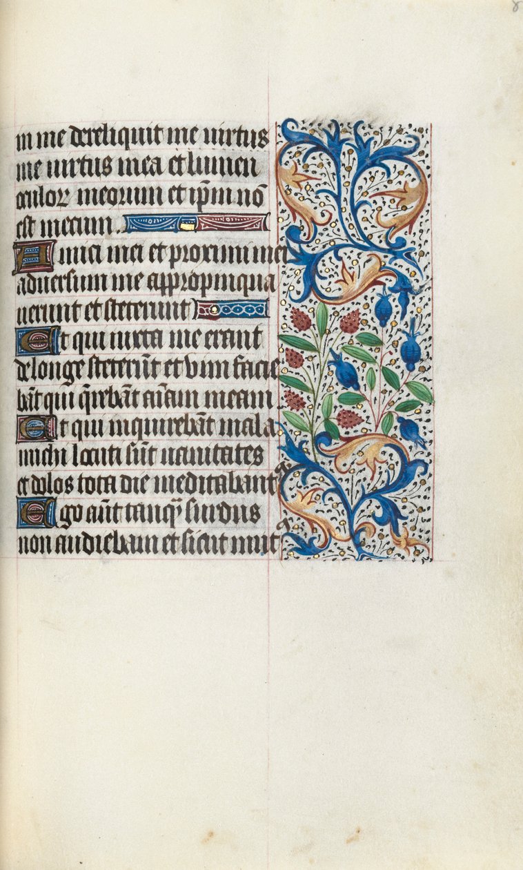 ルーアンの時間使用法：fol。 84r、c。 1470。 作： ジュネーヴ・ラティーニのマスター