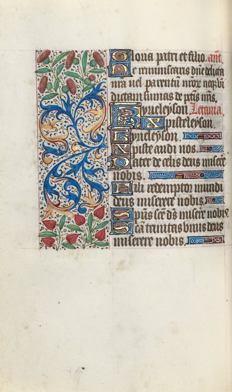 ルーアンの時間使用法：fol。 92v、c。 1470。 作： ジュネーヴ・ラティーニのマスター