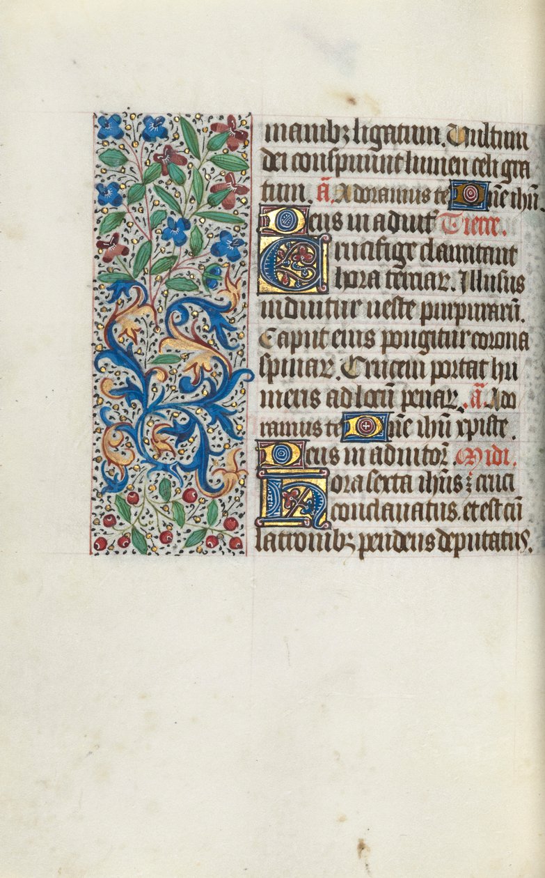 ルーアンの時間使用法：fol。 97v、c。 1470。 作： ジュネーヴ・ラティーニのマスター