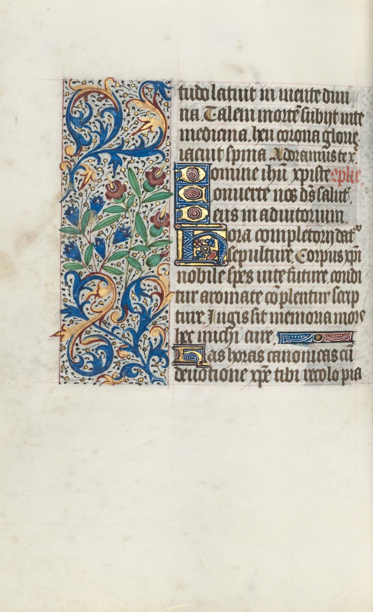 ルーアンの時間使用法：fol。 98v、c。 1470。 作： ジュネーヴ・ラティーニのマスター