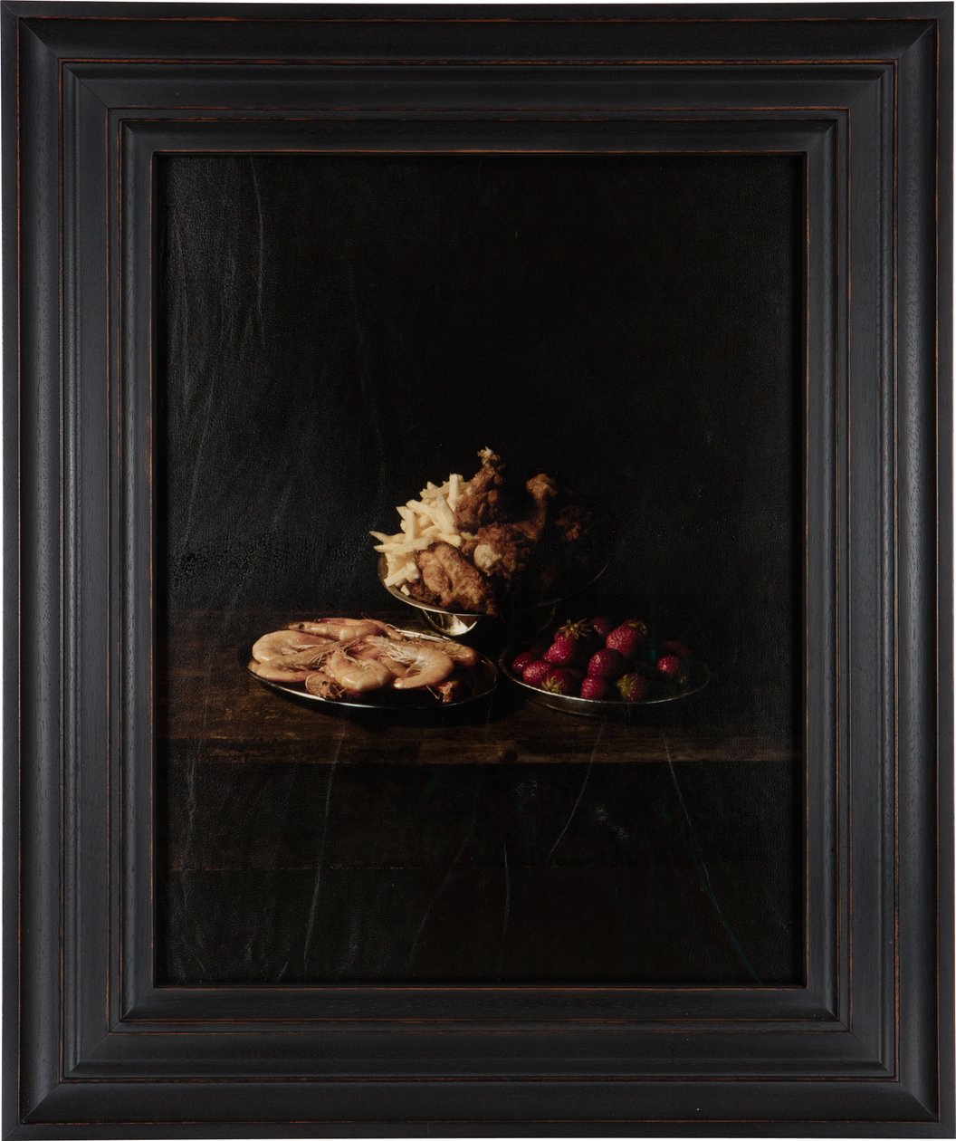 Last Meal on Death Row, John Wayne Gacy, 2012（デジタル転写プリント、山羊革羊皮紙） 作： マット・コリショー