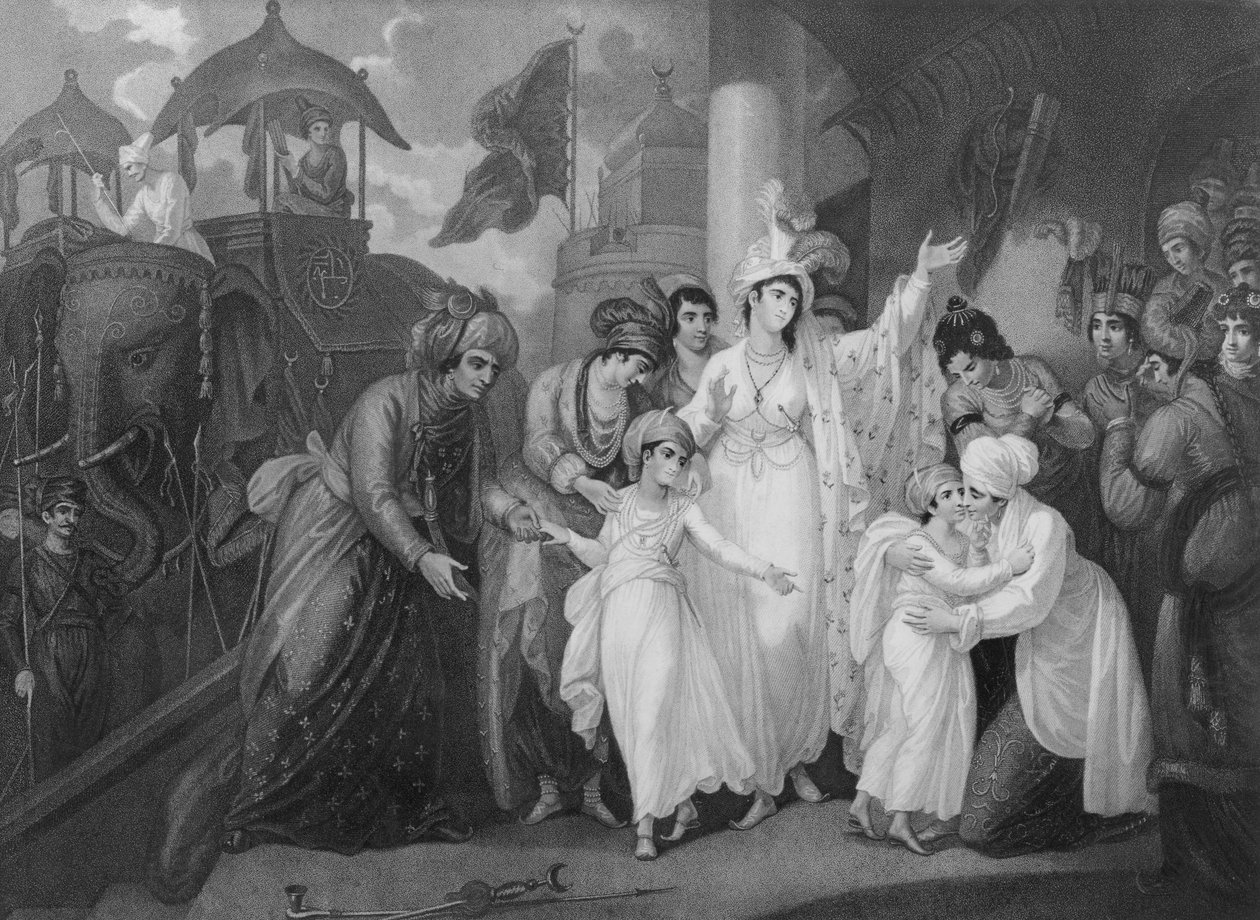 チップナの息子のゼナナからの出発、1793 作： マザー・ブラウン