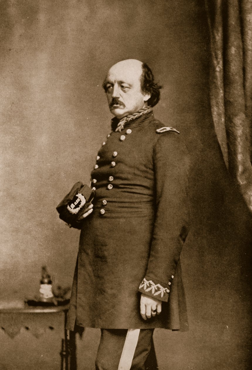 Gerneral Benjamin F.Butler、1861-65（セピア写真） 作： マシューB.ブレイディ