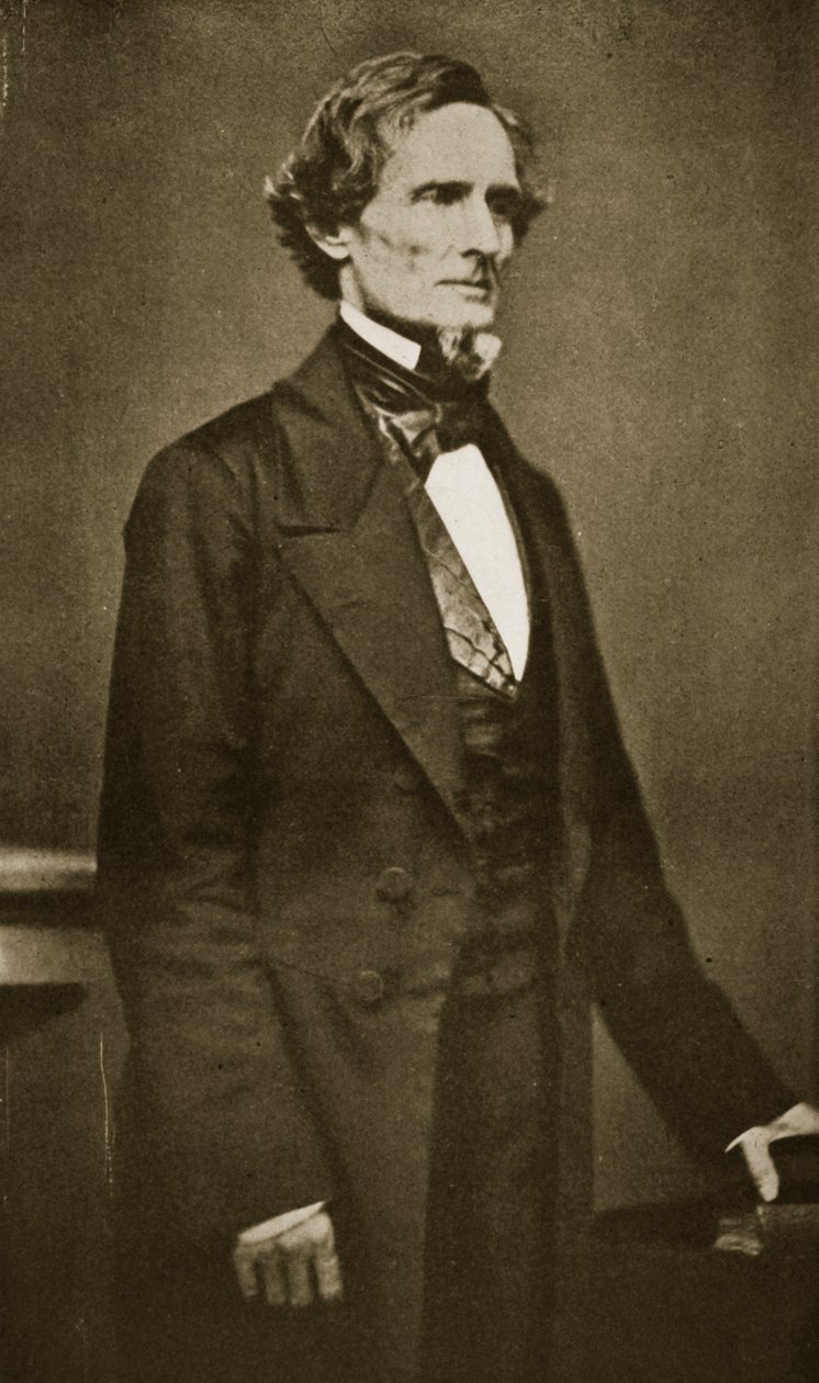 ジェファーソン・デイビス、南部連合の大統領、1859-60 作： マシューB.ブレイディ