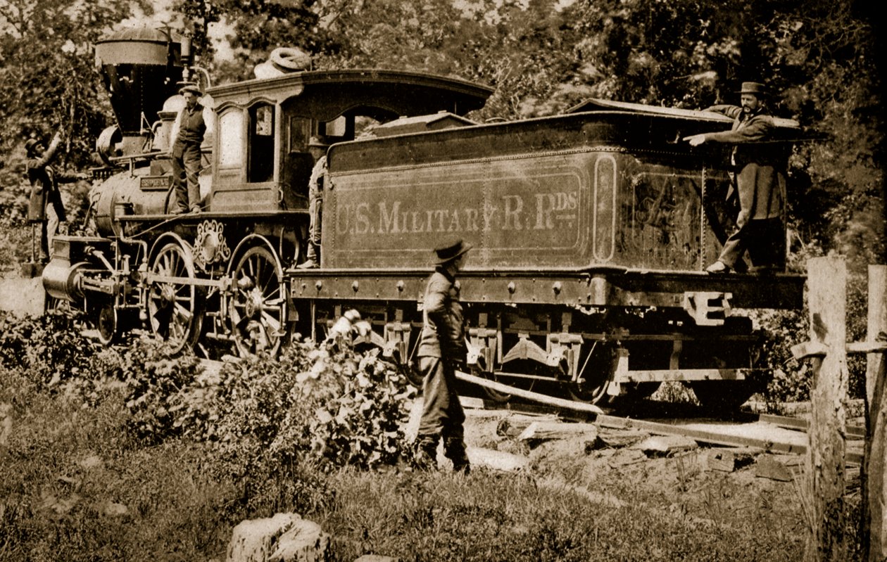 米軍鉄道の機関車、1861-65 作： マシューB.ブレイディ